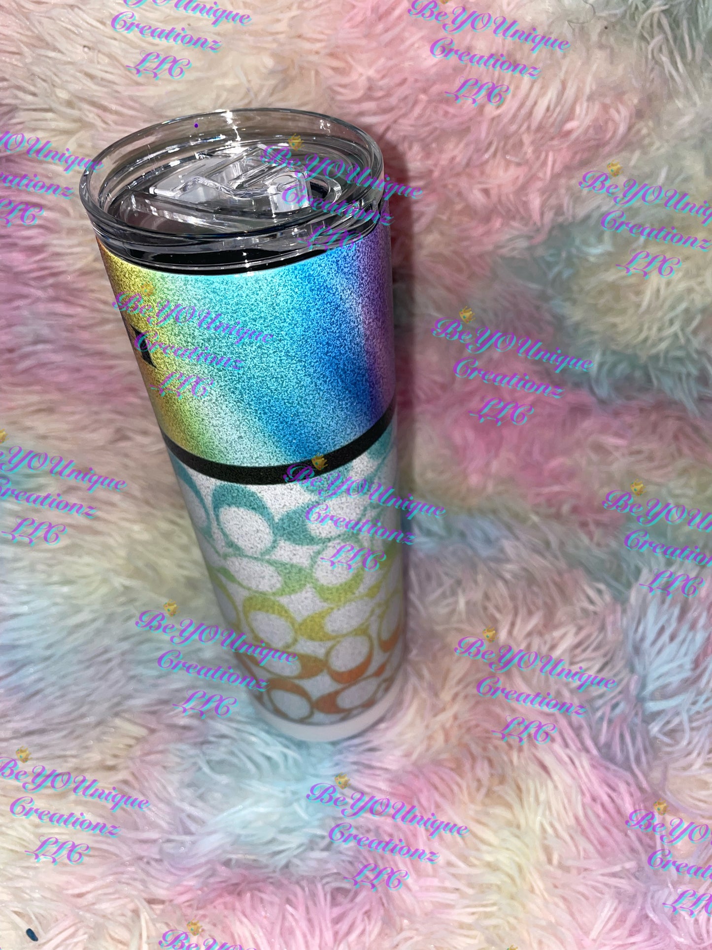 20oz Glittery “Coach” Speaker Tumbler