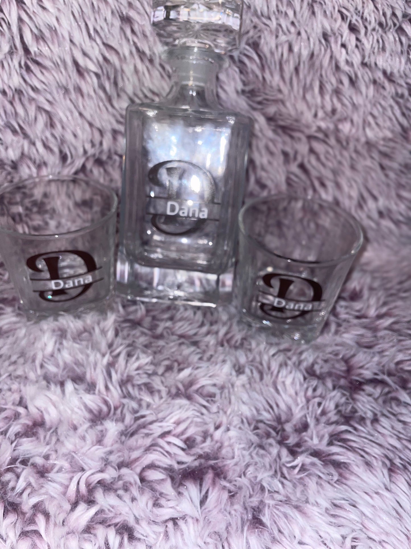 Custom 5-piece decanter set