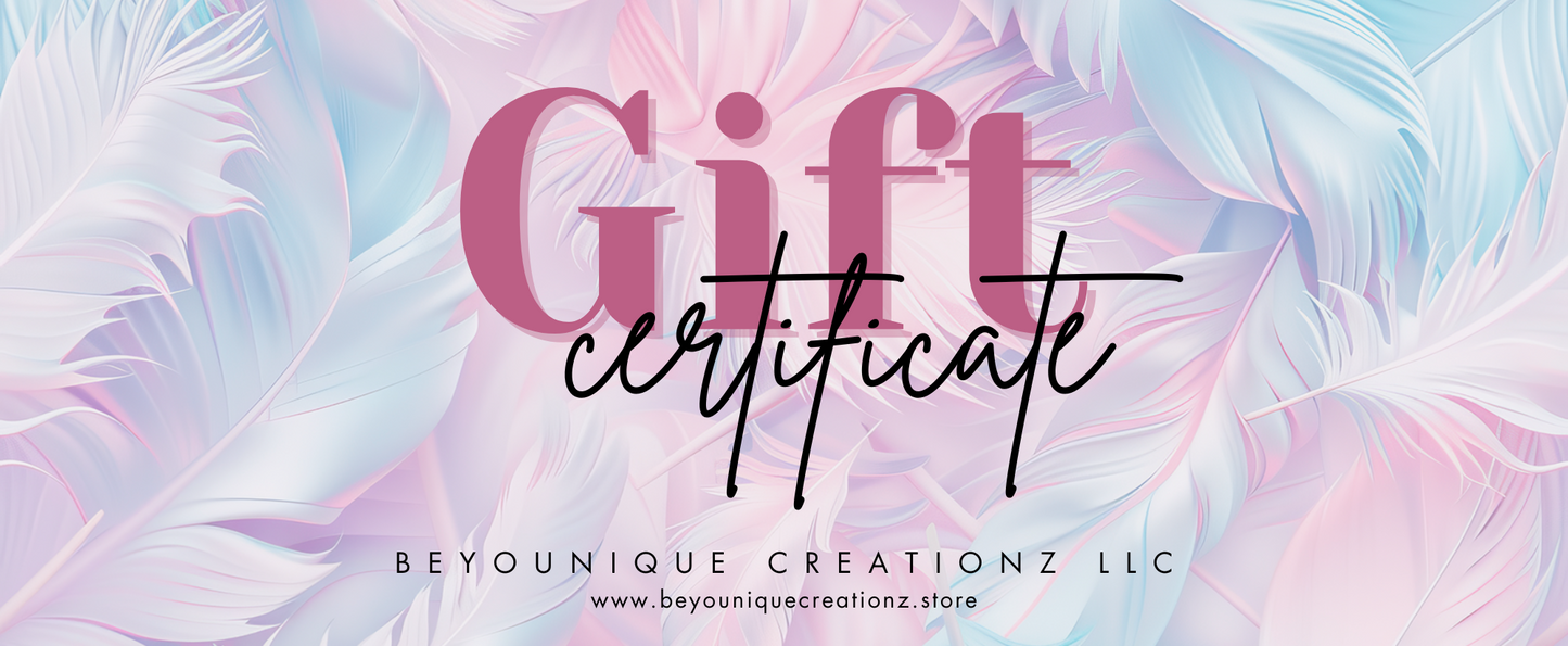 Gift certificates