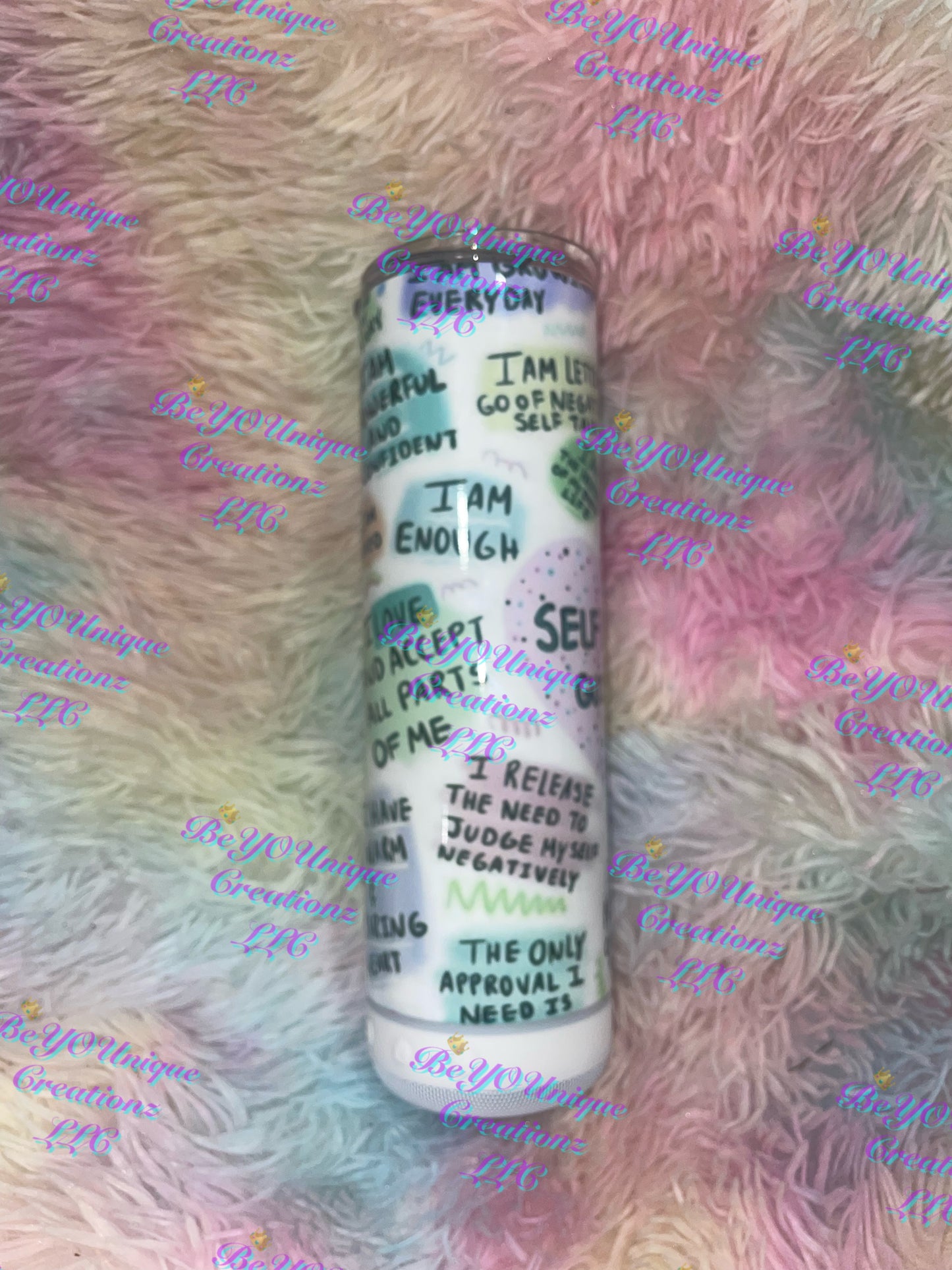 20oz Self Love Affirmation Speaker Tumbler