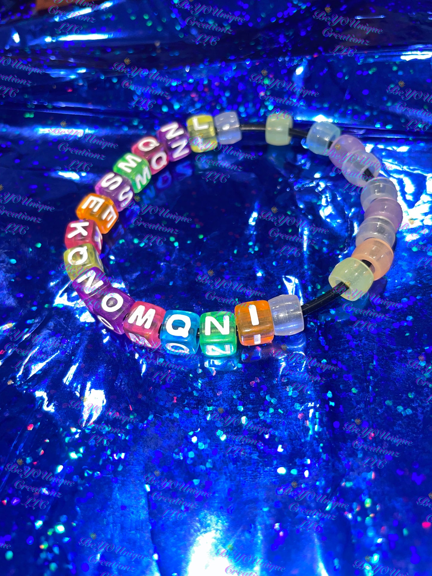 Handmade alphabet bracelet