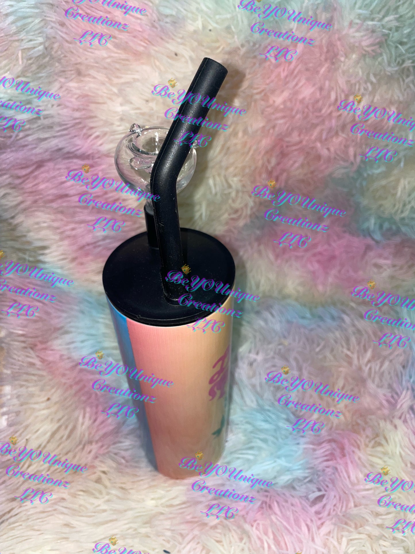 20oz “Look Like Barbie, Smoke Like Marley” Cold Smoke Hookah Tumbler