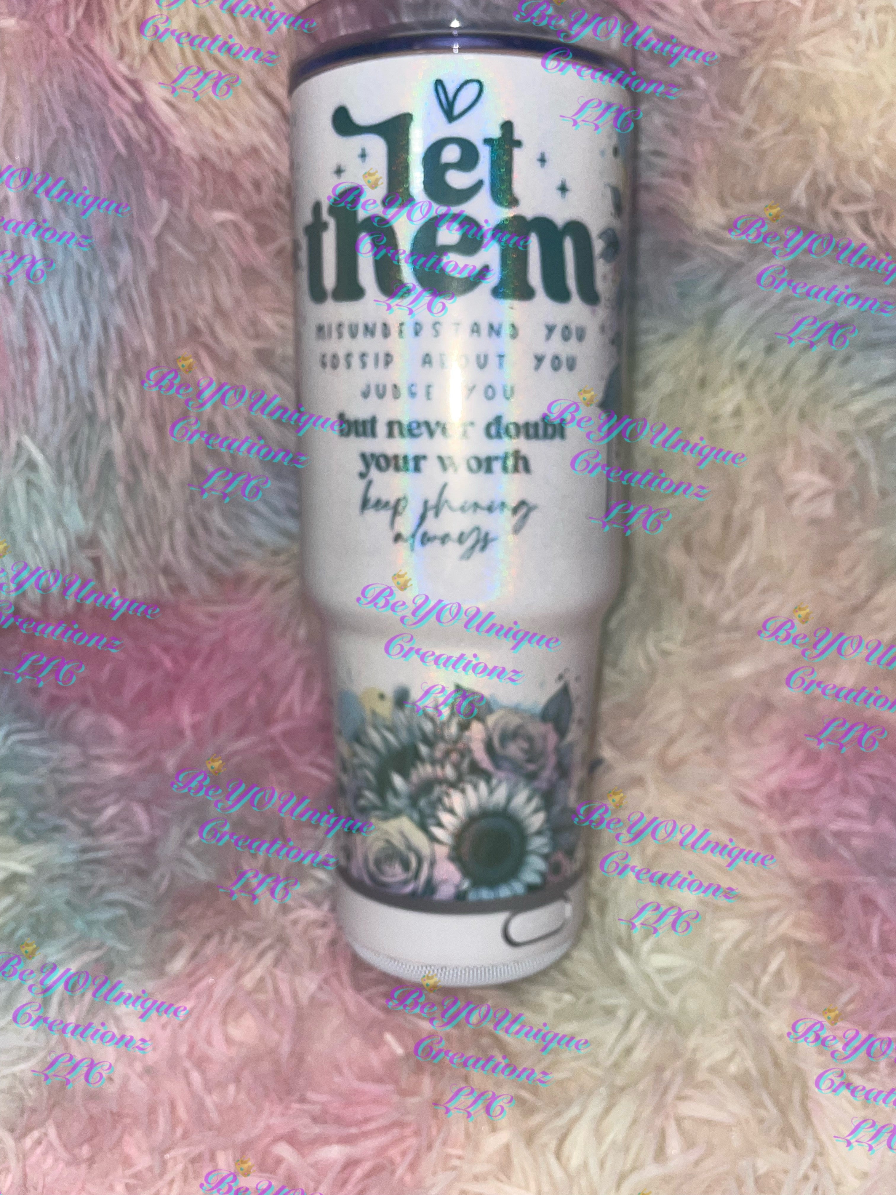 30oz speaker grippy Positive Affirmation Tumbler