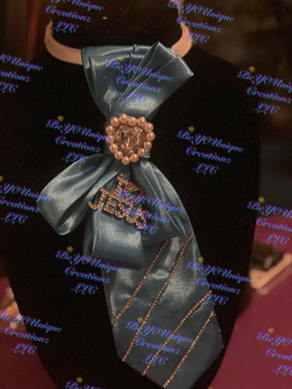 I ❤️Jesus woman's upsycle tie