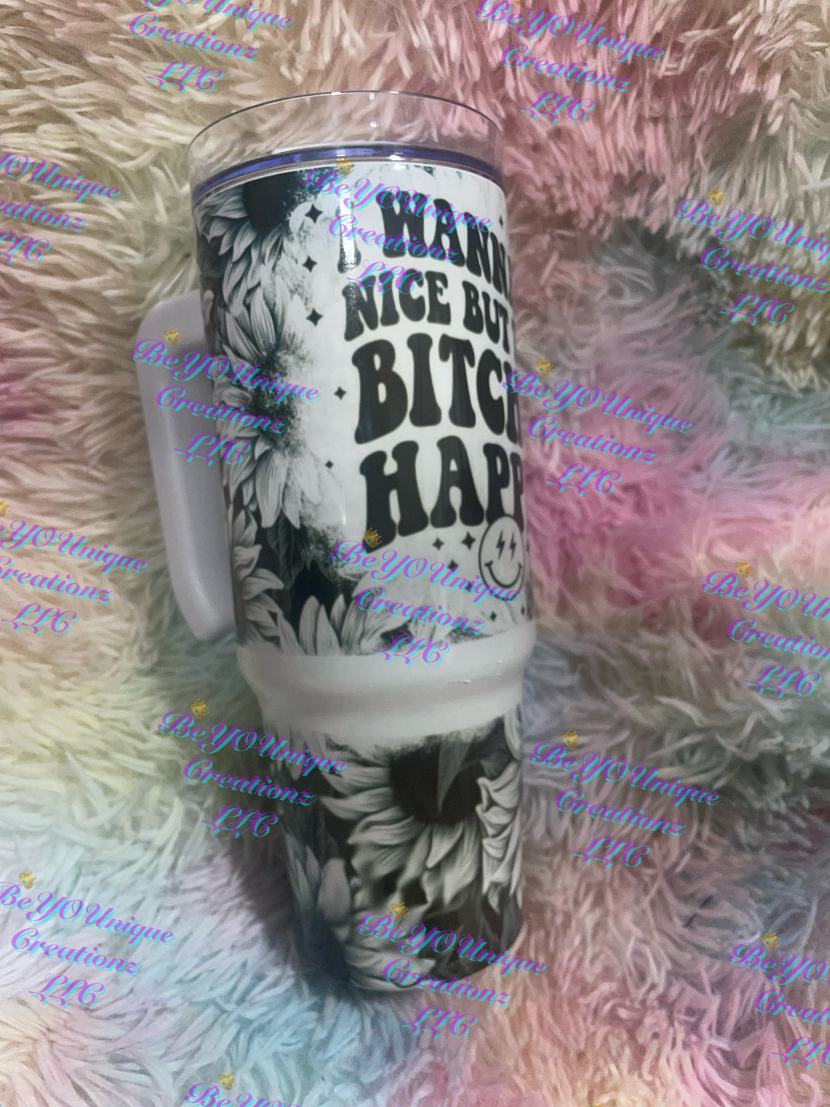“Bitches happen” 30oz Grippy Tumbler