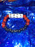 Handmade Basketball bracelet