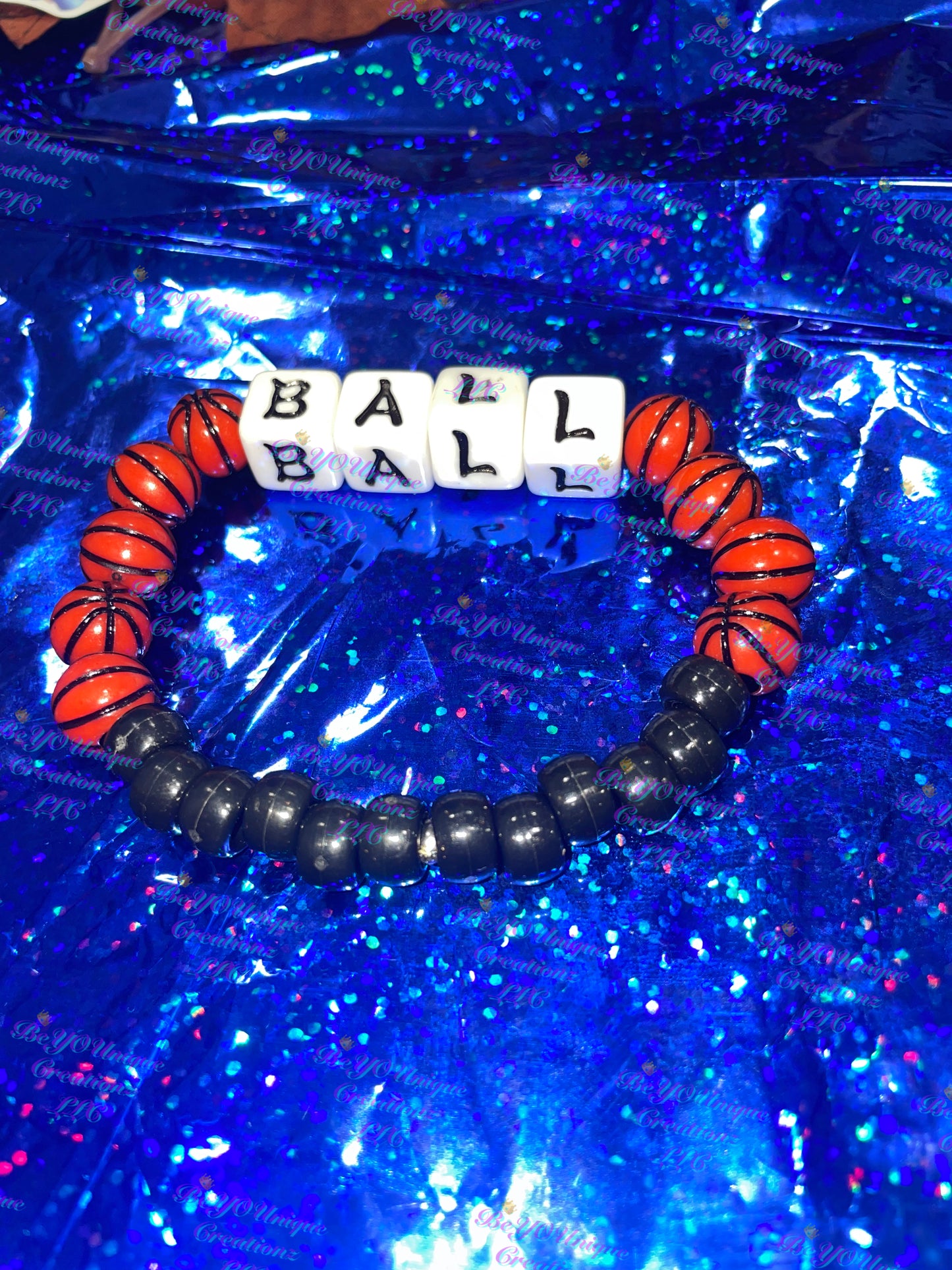 Handmade Basketball bracelet