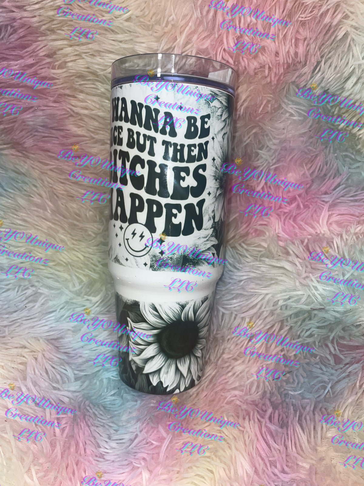 “Bitches happen” 30oz Grippy Tumbler