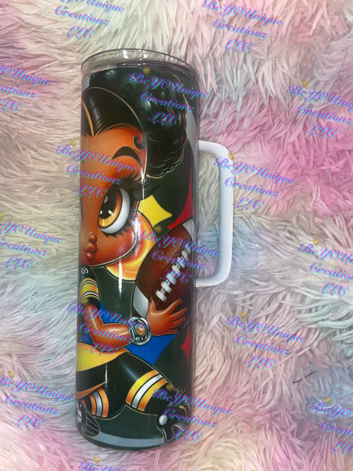 20oz Pittsburgh Steelers Betty Boop Hoggdle tumbler