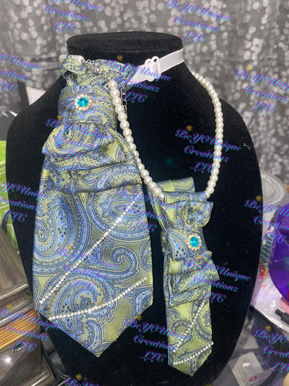 Mommy and mini me necklace tie set