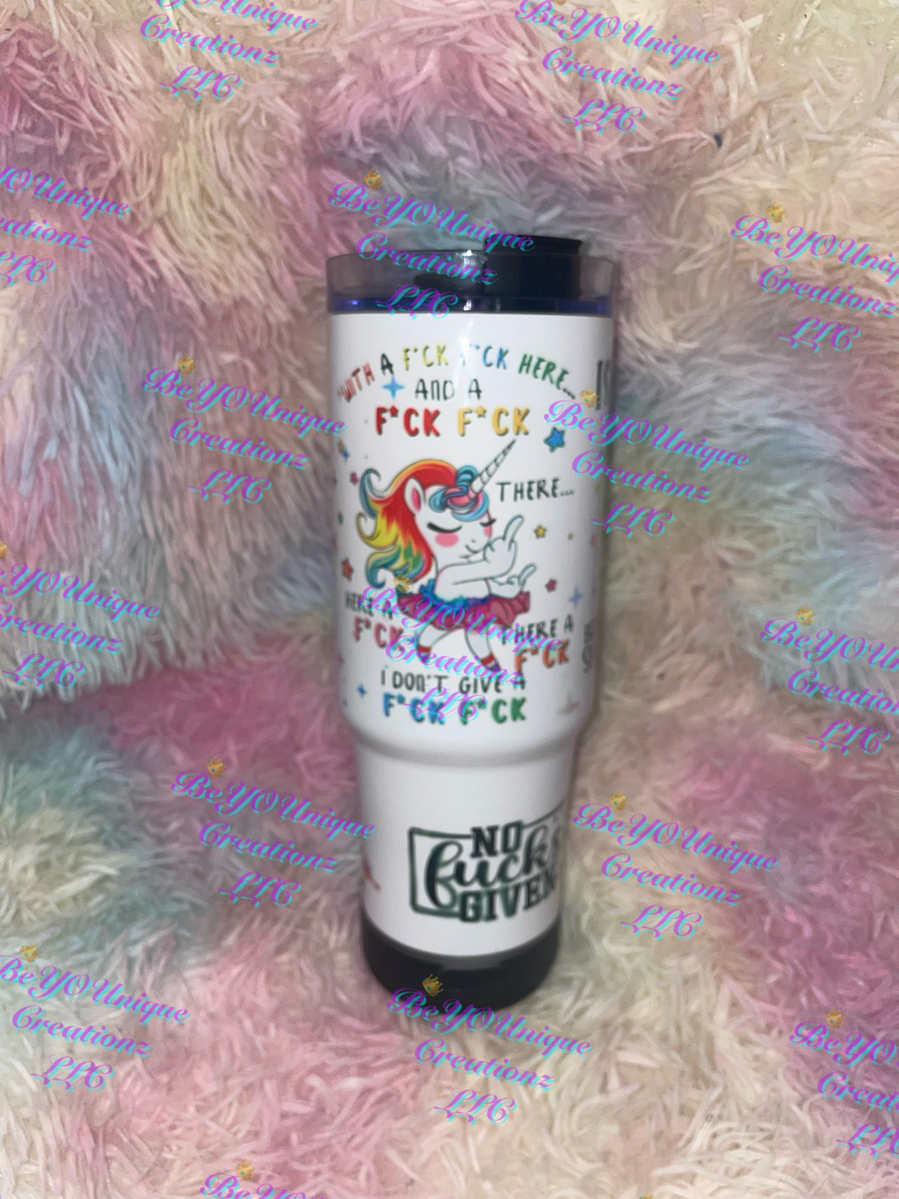 30oz Potty Mouth Unicorn Speaker Grippy Tumbler