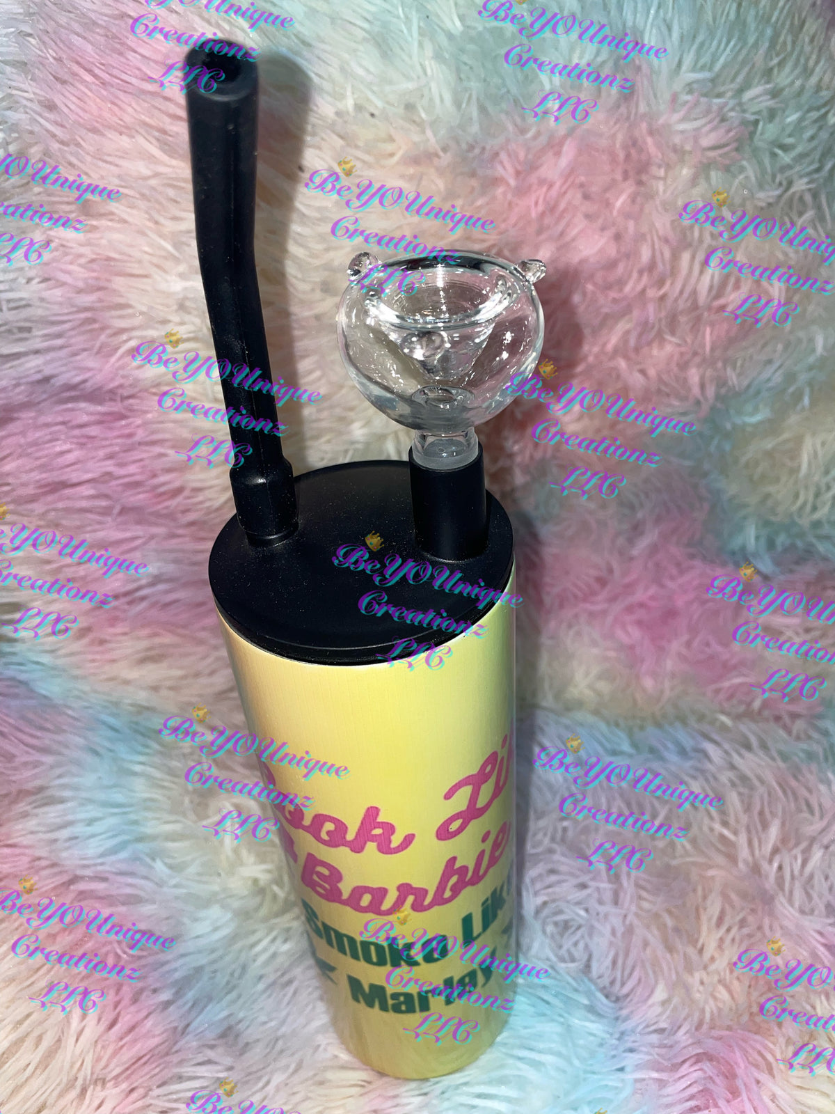 20oz “Look Like Barbie, Smoke Like Marley” Cold Smoke Hookah Tumbler