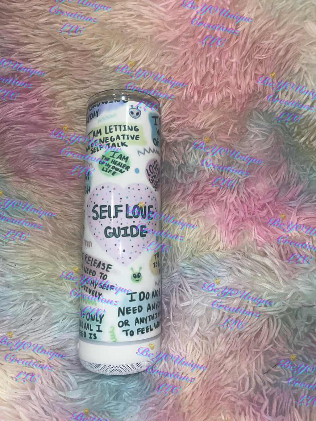 20oz Self Love Affirmation Speaker Tumbler