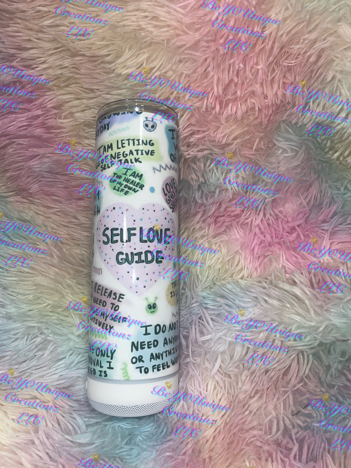 20oz Self Love Affirmation Speaker Tumbler