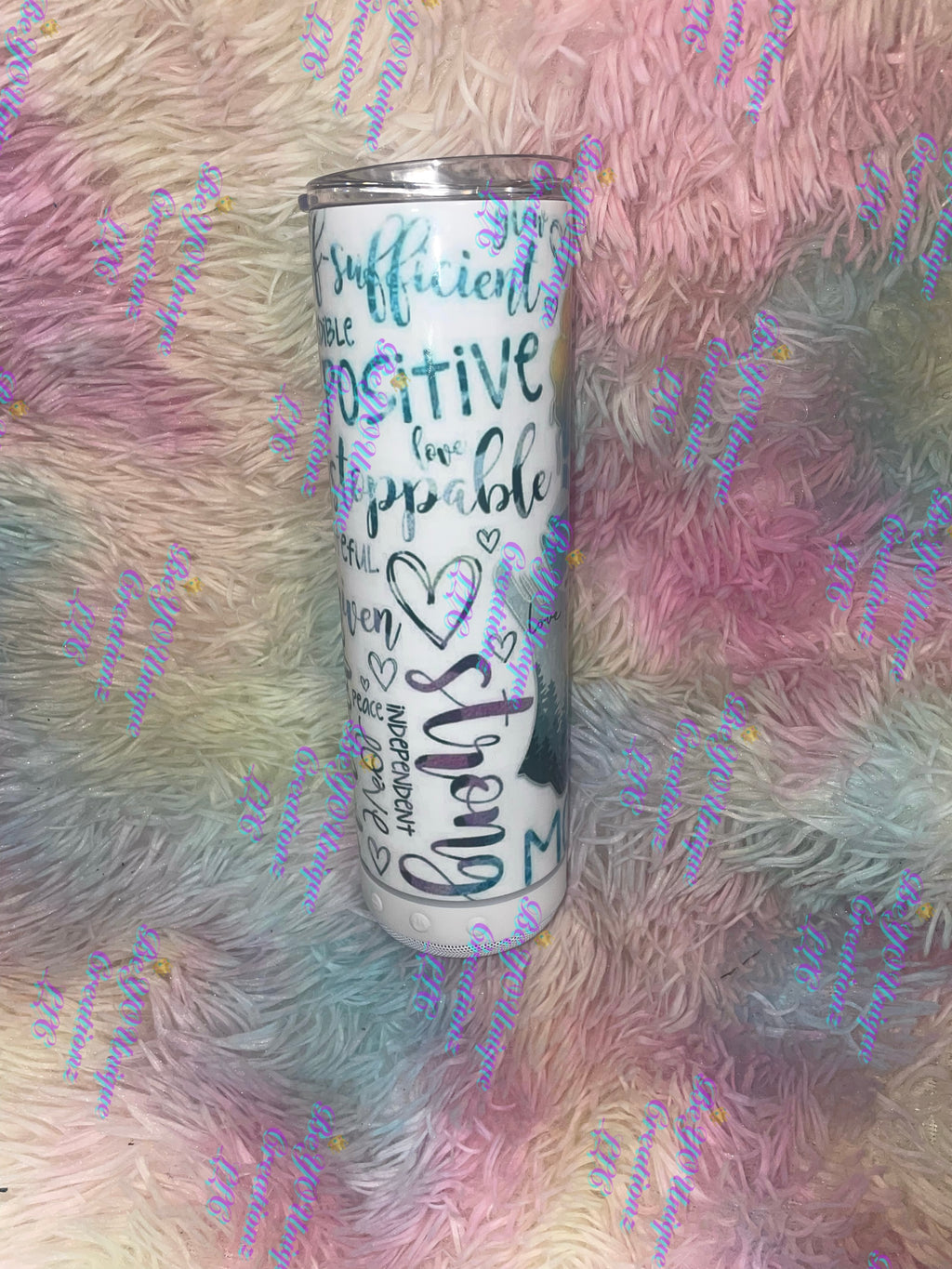 20oz love yourself affirmation speaker tumbler