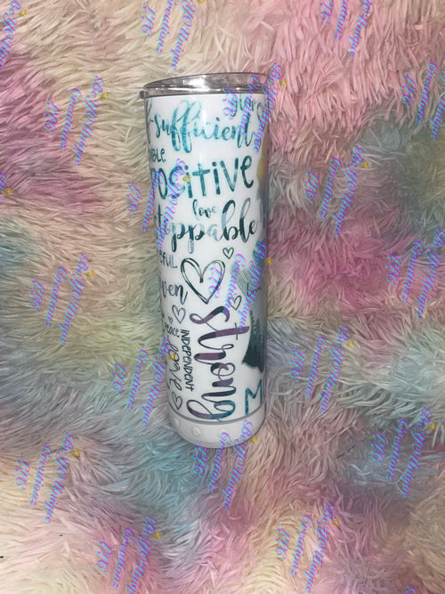 20oz love yourself affirmation speaker tumbler