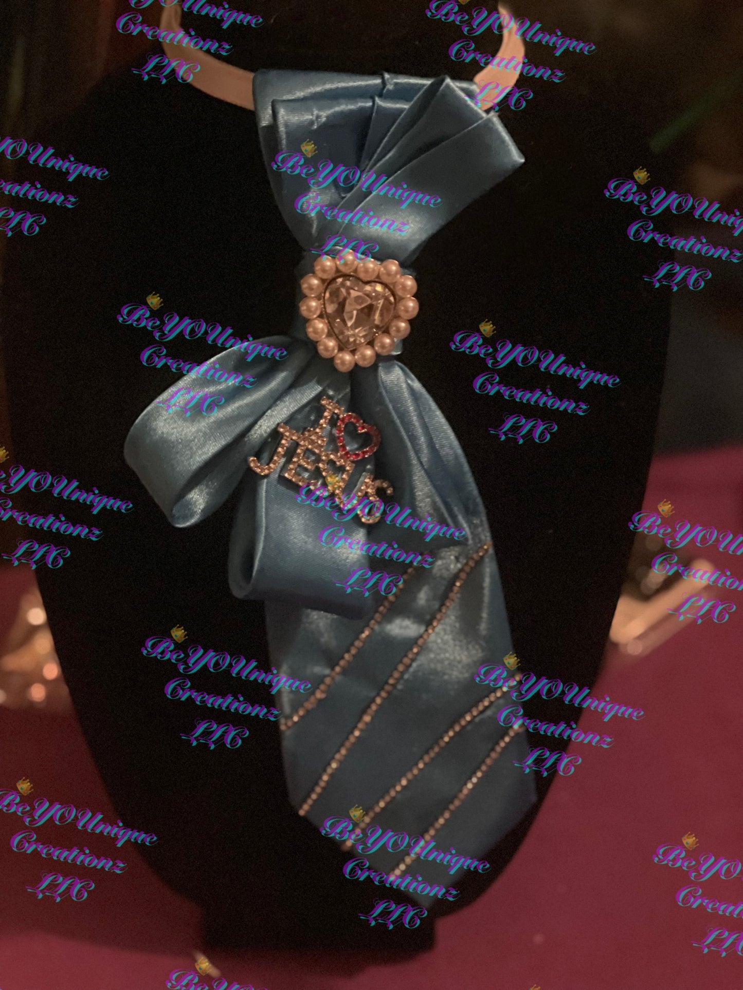I ❤️Jesus woman's upsycle tie