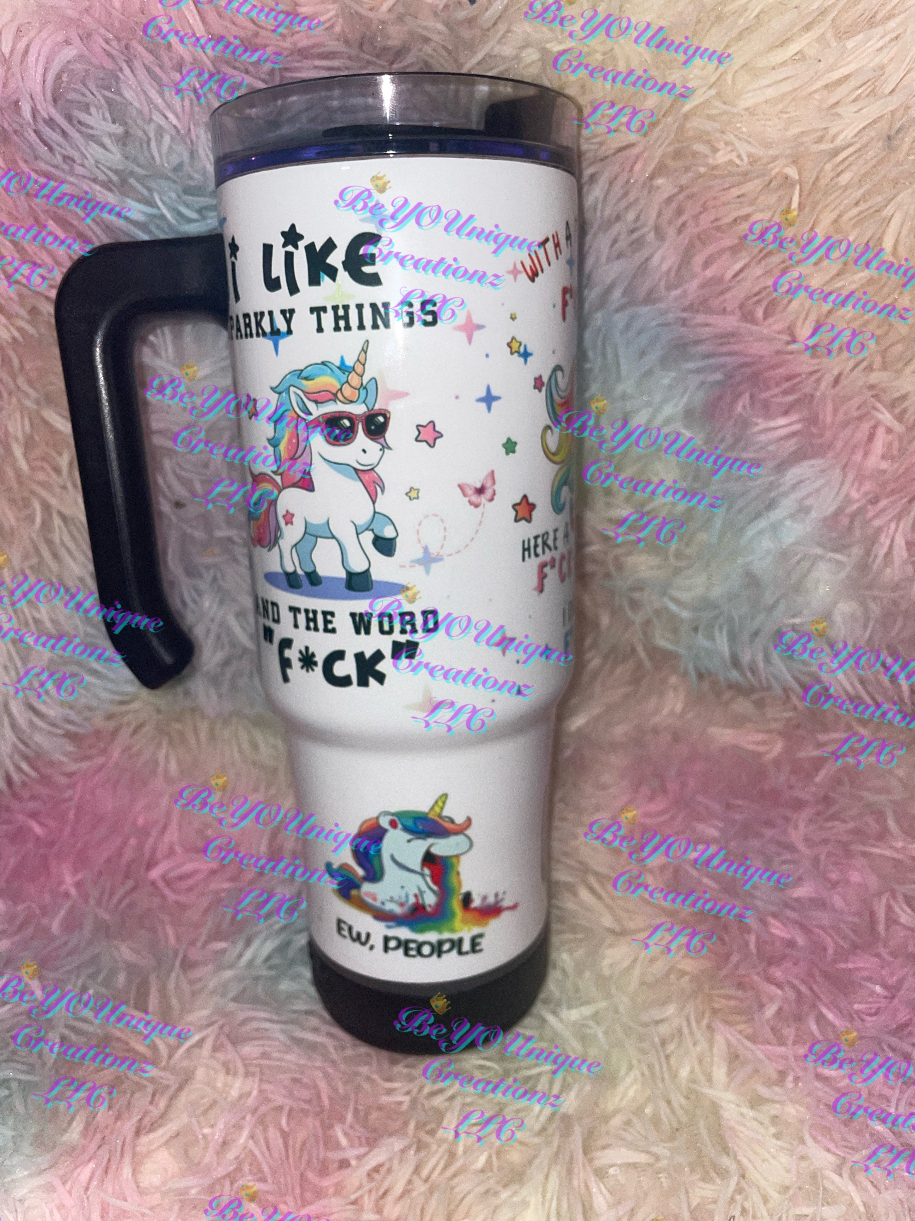 30oz Potty Mouth Unicorn Speaker Grippy Tumbler