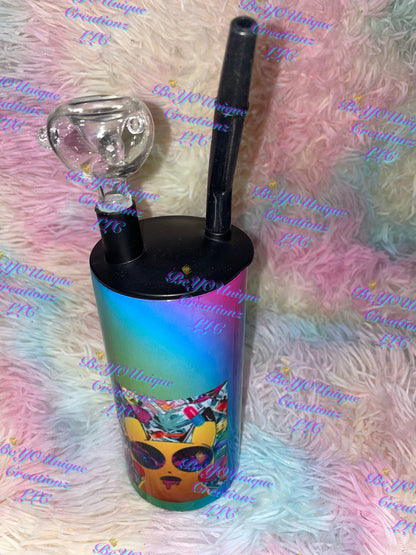 15oz “Zoned out Pikachu” Cold Smoke Hookah Tumbler