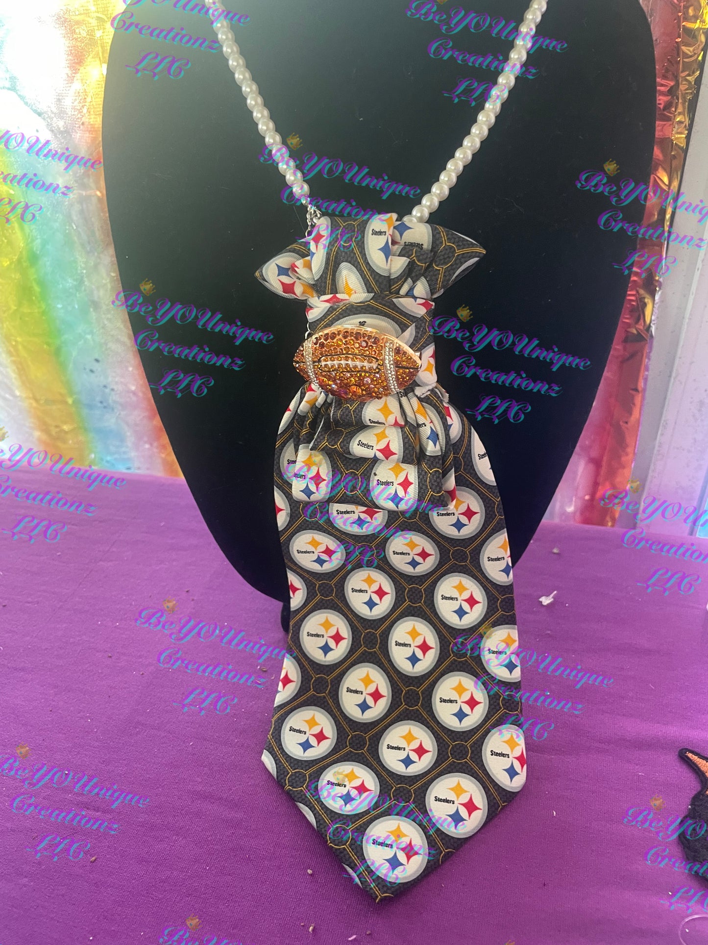 Pittsburgh Steelers' Woman's necklace necktie