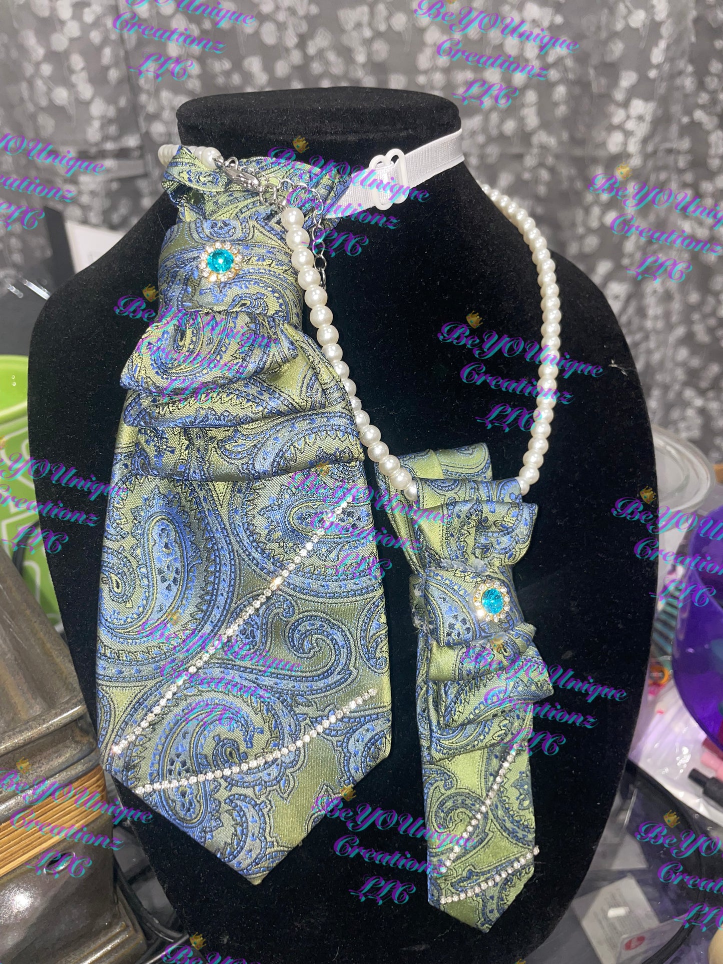 Mommy and mini me necklace tie set