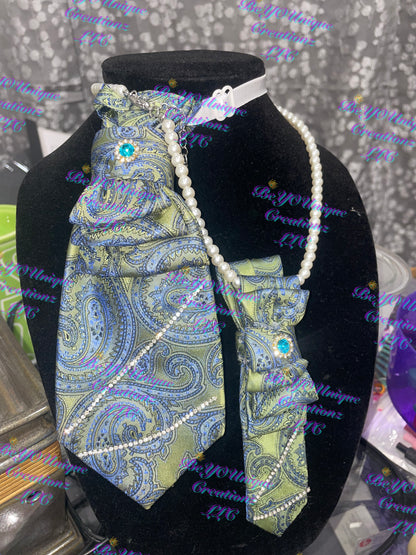 Mommy and mini me necklace tie set