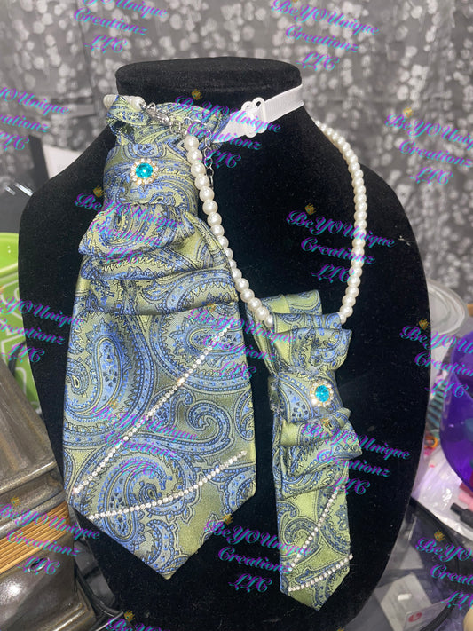 Mommy and mini me necklace tie set