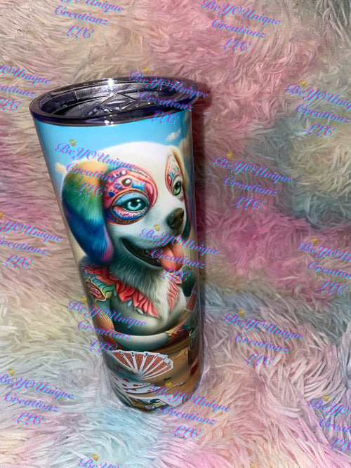 20oz “Colorful Poker Dog” Classic Tumbler
