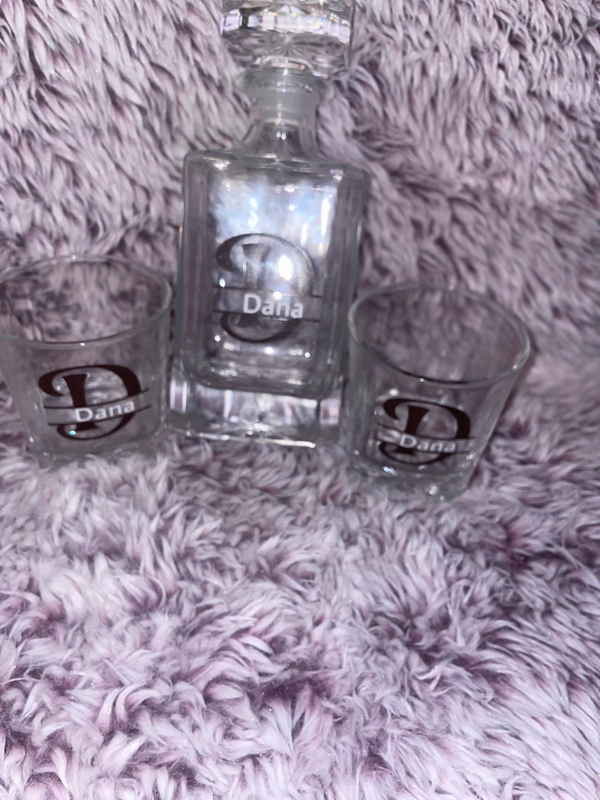 Custom 5-piece decanter set