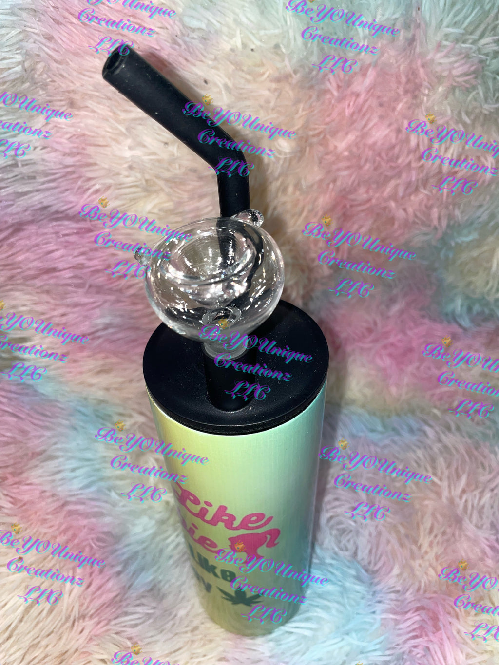 20oz “Look Like Barbie, Smoke Like Marley” Cold Smoke Hookah Tumbler