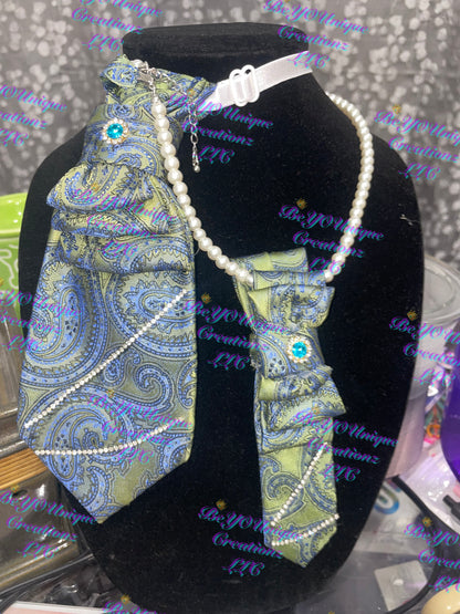 Mommy and mini me necklace tie set