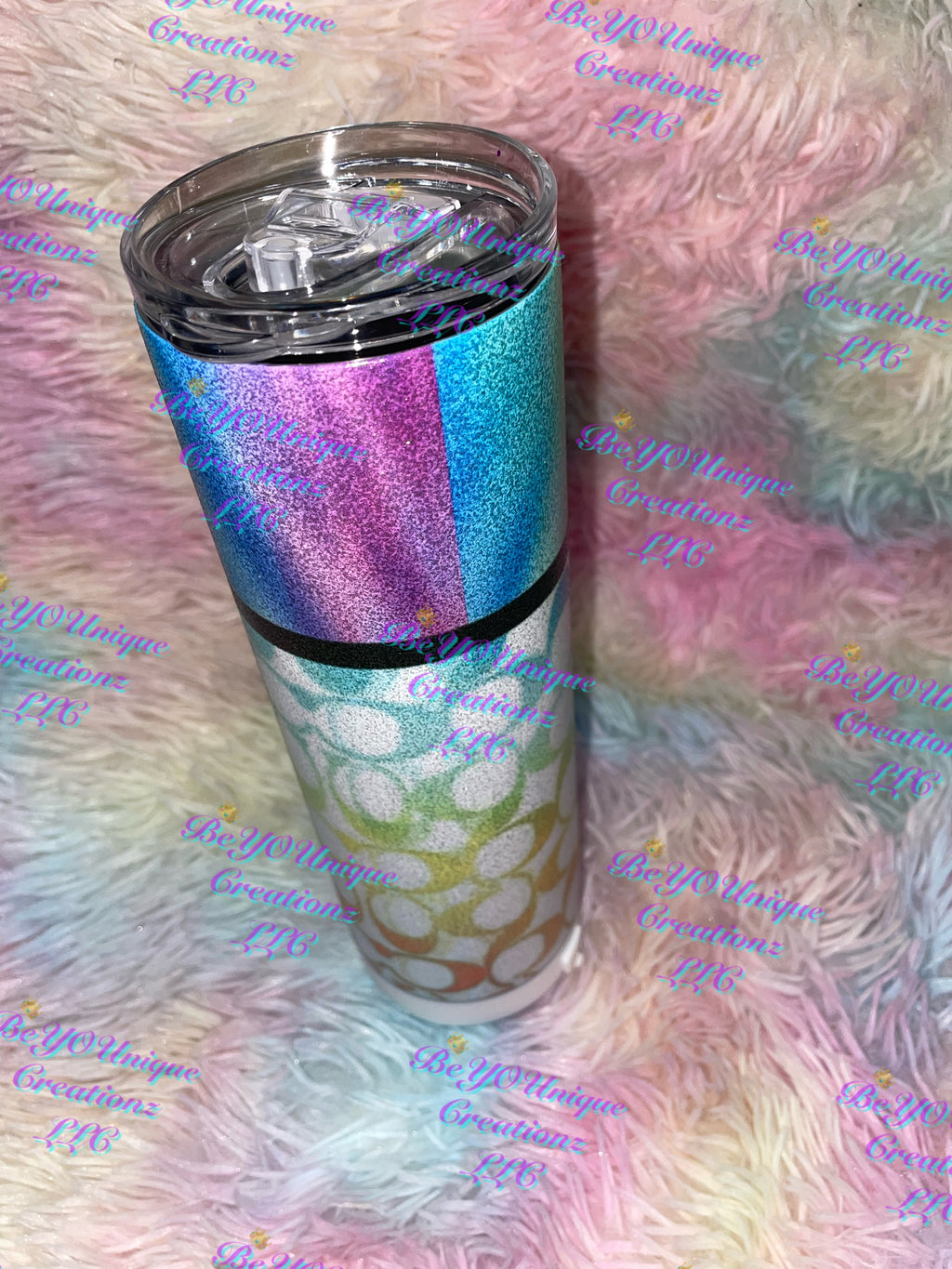 20oz Glittery “Coach” Speaker Tumbler