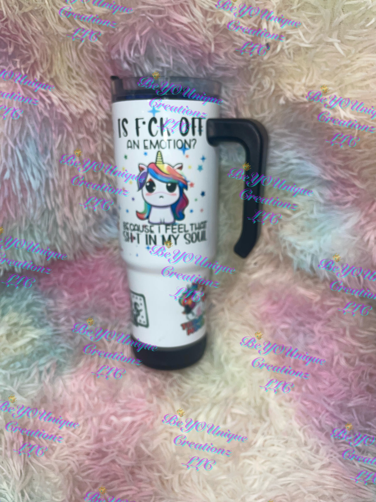 30oz Potty Mouth Unicorn Speaker Grippy Tumbler
