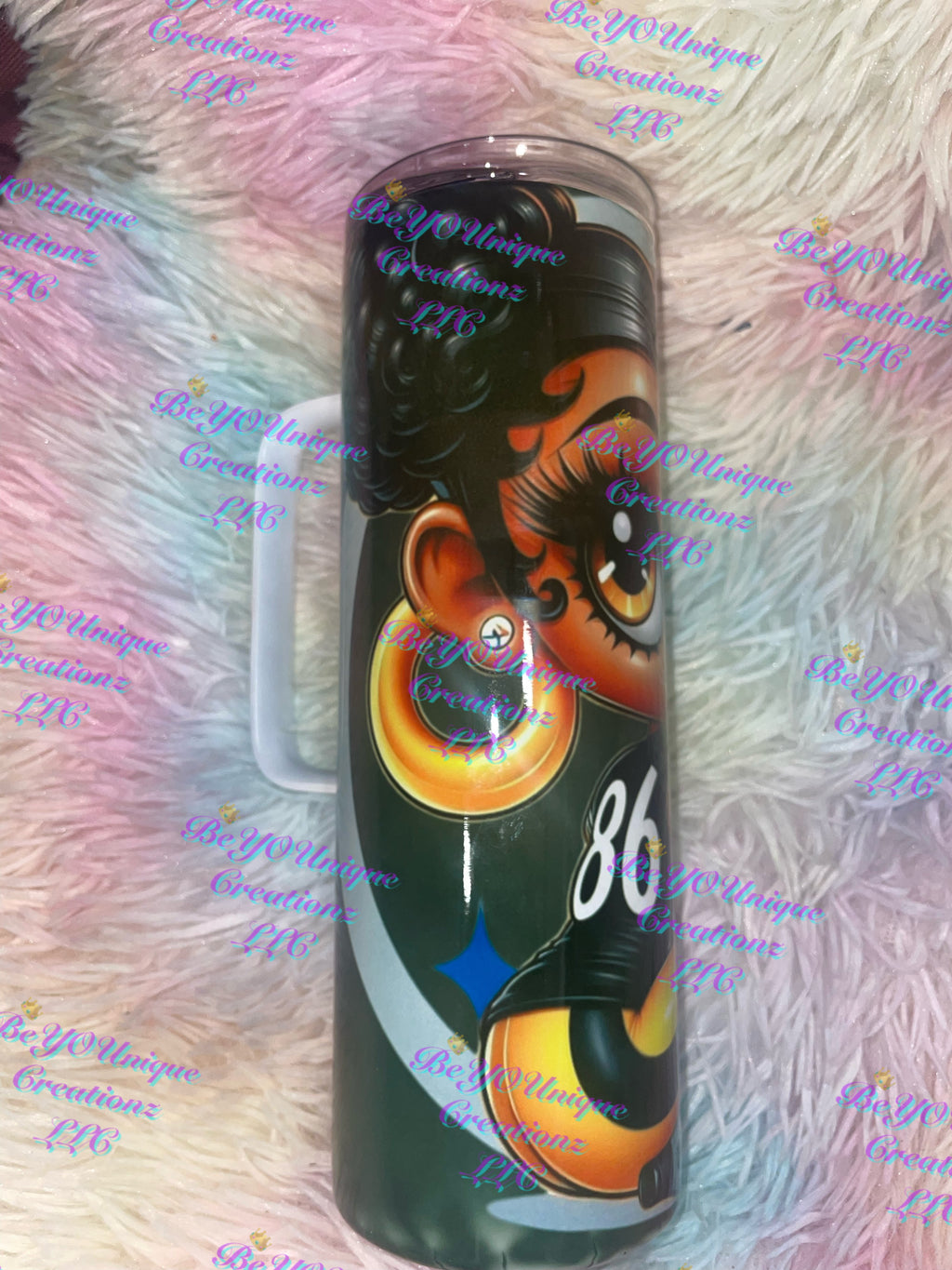 Vaso Betty Boop Hoggdle de 20 oz de los Pittsburgh Steelers