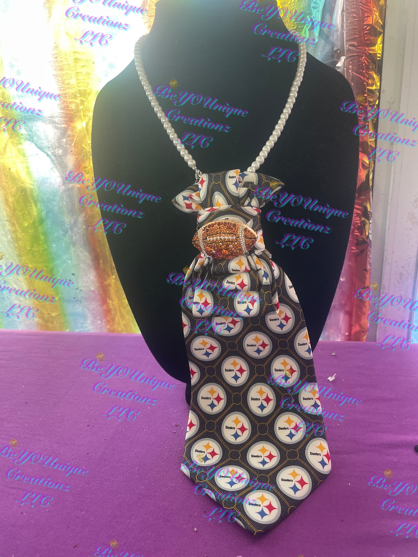 Pittsburgh Steelers' Woman's necklace necktie