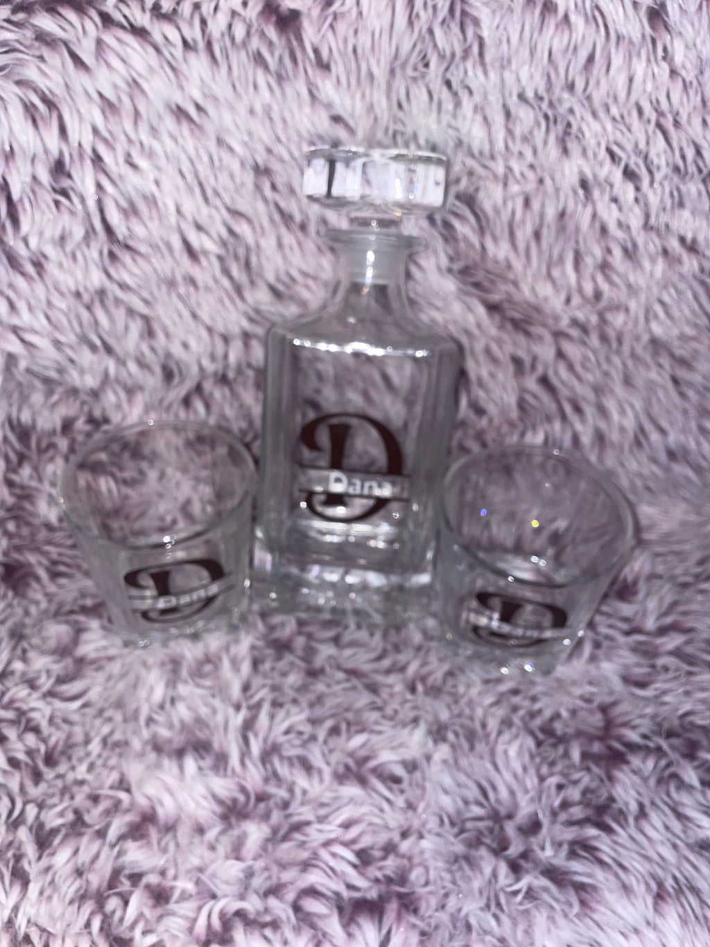 Custom 5-piece decanter set