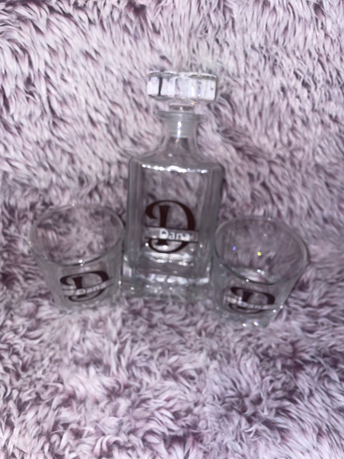 Custom 5-piece decanter set