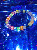 Handmade alphabet bracelet