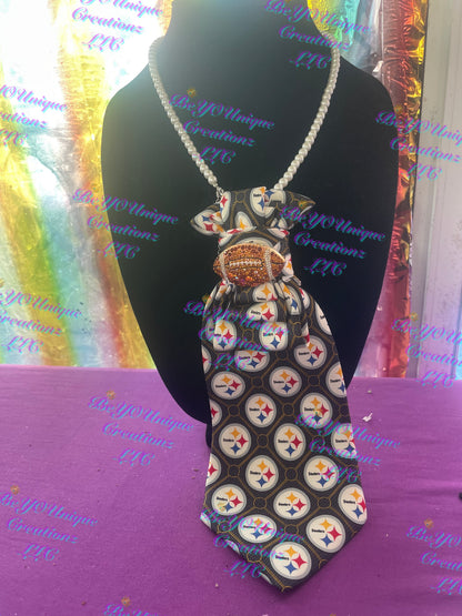 Pittsburgh Steelers' Woman's necklace necktie