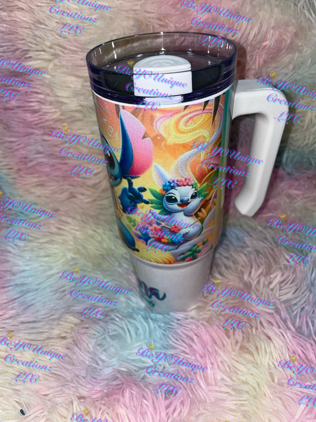 30oz “Stitch” Grippy Tumbler