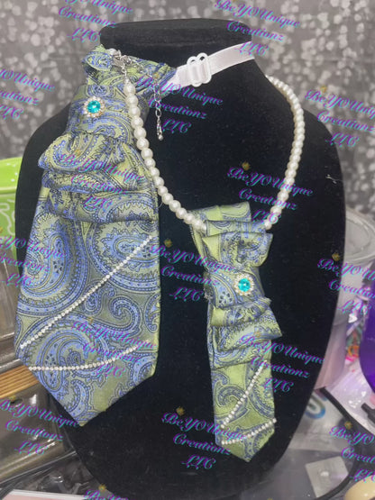 Mommy and mini me necklace tie set